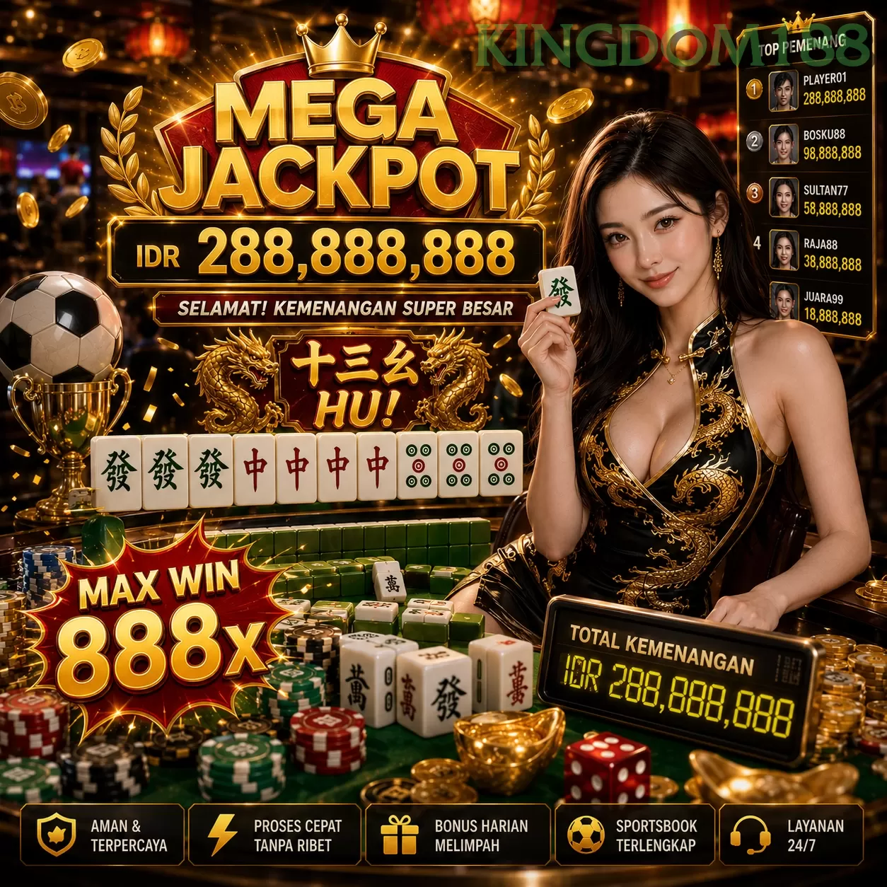 BONUS GARANSI KEKALAHAN SALDO KEMBALI 100_ promotion image